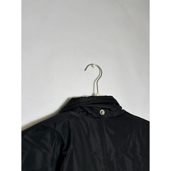 Adidas Coat Men's size Medium Black Yellow Puffer Long Line Vintage Jacket 90s - Picture 6 of 7